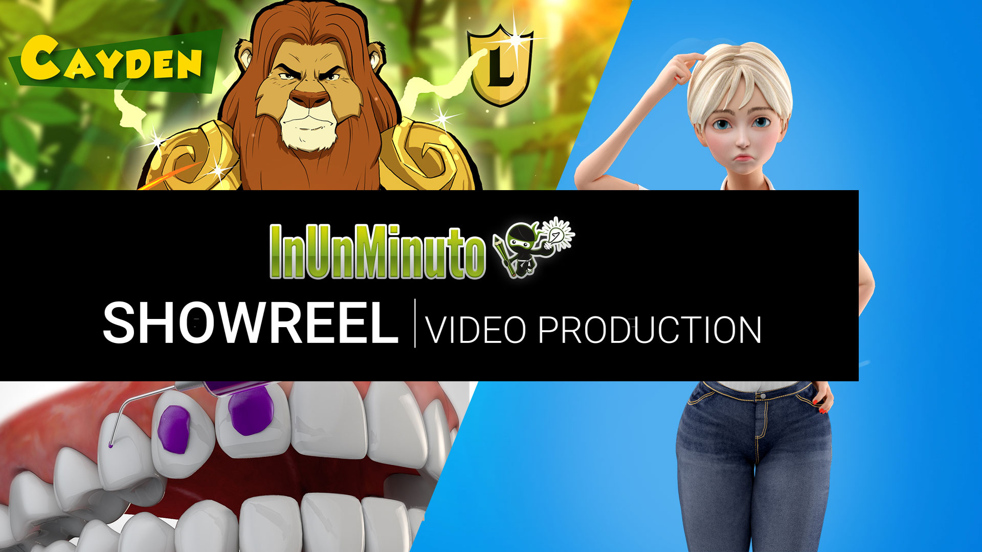 SHOWREEL VIDEO PRODUCTION 3D e 2D - 2011- 2022