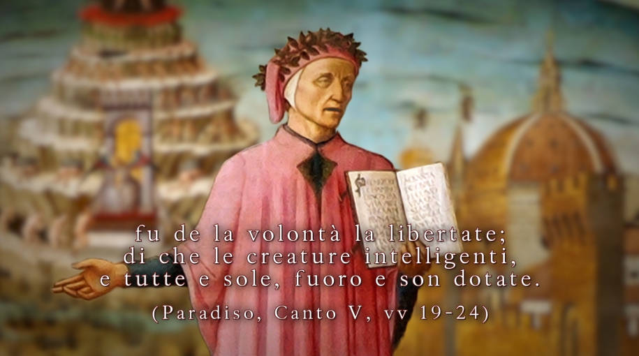Proiezione Video Didattico nelle scuole con tecnica Painting in Motion sulla Divina Commedia di Dante