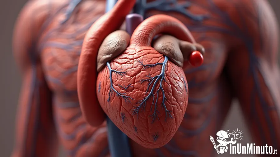 immagine 3D iper-realistica cuore anatomia