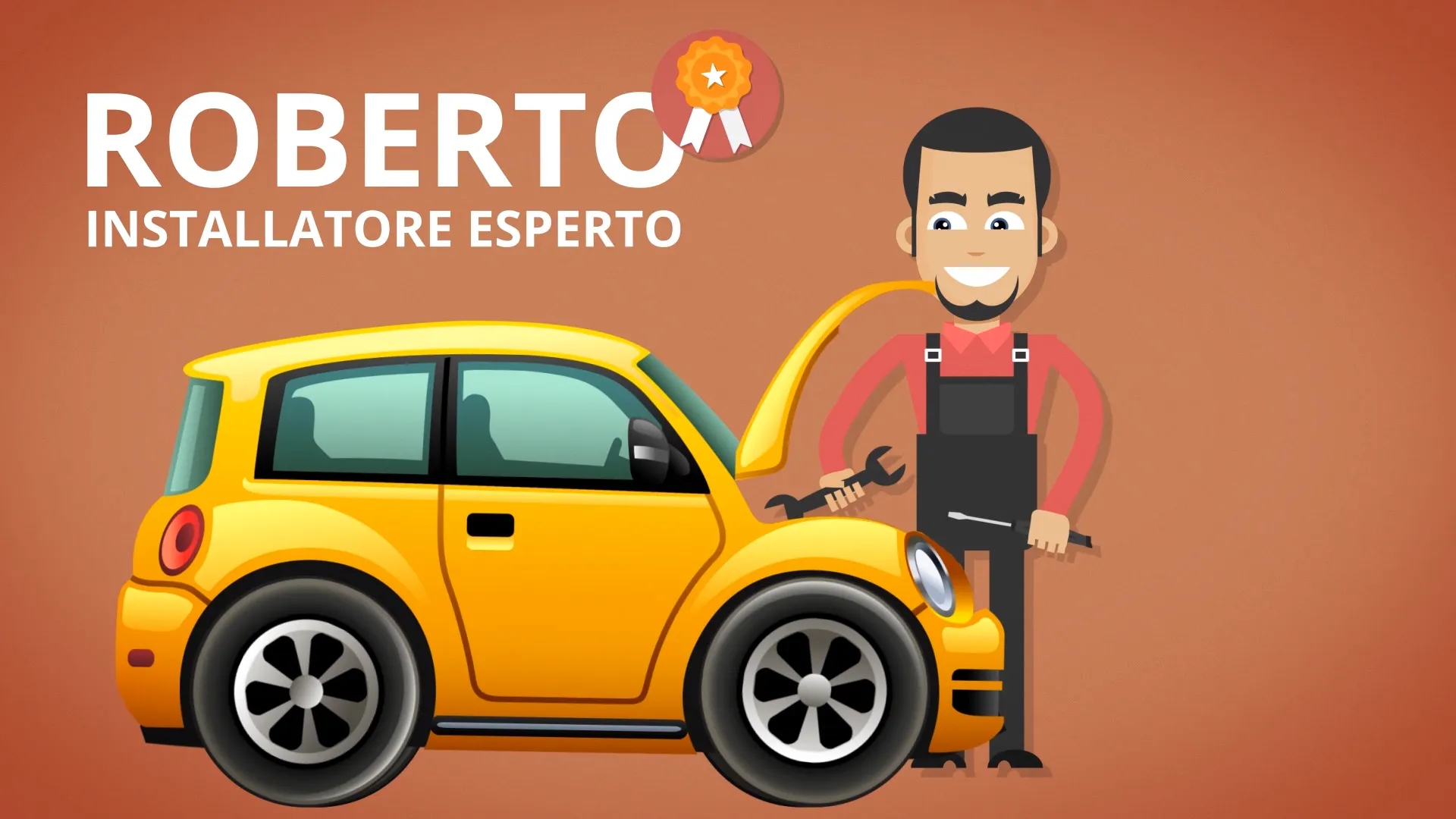 video in grafica animata sito vendita di autoricambi online